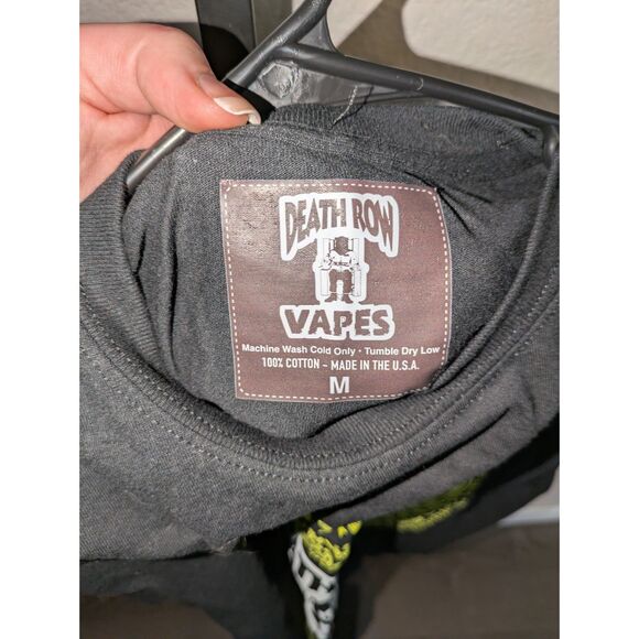 Death Row Vapes Black T-Shirt - Size M - 100% Cotton - Made in USA - Picture 3 of 3